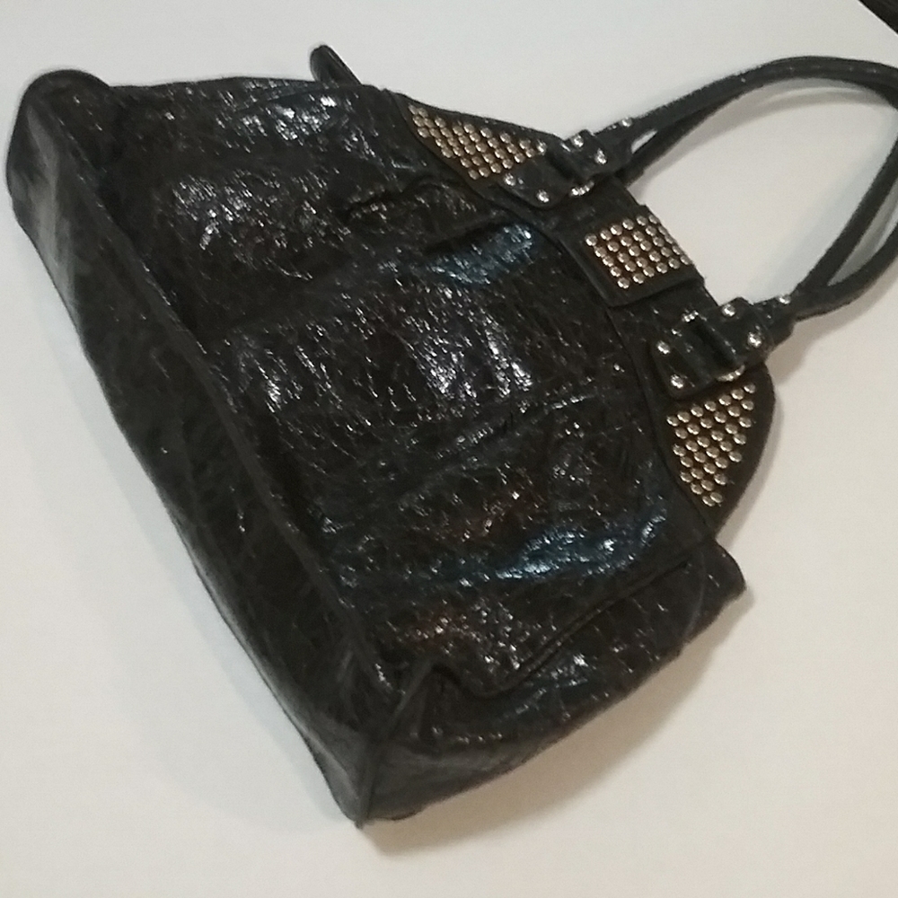 Steve Madden black shoulder large satchel